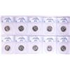 Image 1 : Lot of (10) 2020-W American Samoan Fruit Bat V75 WWII Quarters ANACS MS65