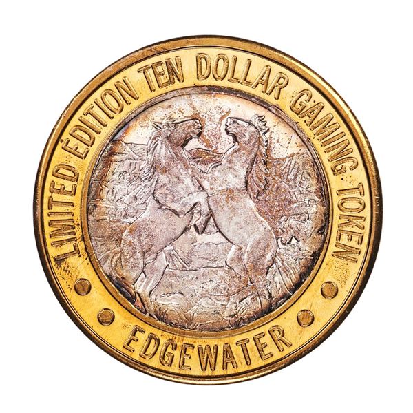 .999 Silver Edgewater Hotel & Casino Laughlin, NV $10 Casino Token Limited Edition