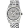 Image 3 : Rolex Mens Stainless Steel Slate Grey Oyster Perpetual Datejust Wristwatch