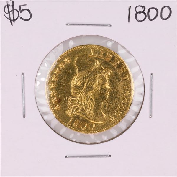 1800 $5 Draped Bust Half Eagle Gold Coin