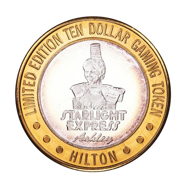 .999 Silver Hilton Las Vegas, Nevada $10 Casino Limited Edition Gaming Token