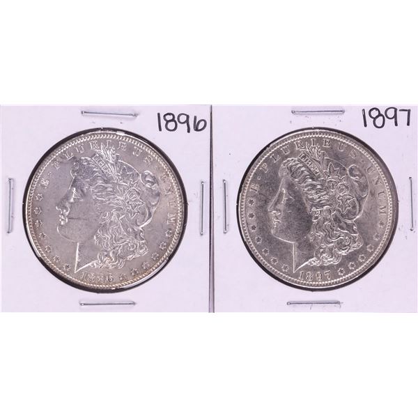 Lot of 1896-1897 $1 Morgan Silver Dollar Coins