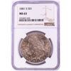 Image 1 : 1881-S $1 Morgan Silver Dollar Coin NGC MS63