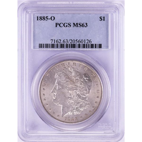 1885-O $1 Morgan Silver Dollar Coin PCGS MS63