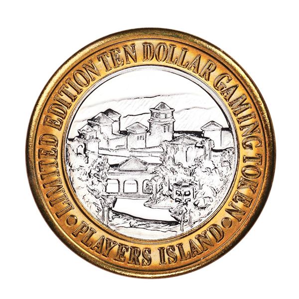 .999 Fine Silver Players Island Casino $10 Casino Limited Edition Gaming Token