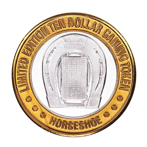 .999 Silver Binion's Horseshoe Las Vegas, NV $10 Casino Limited Edition Gaming Token