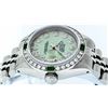 Image 8 : Rolex Ladies Stainless Steel Green Mother of Pearl Diamond Datejust Watch