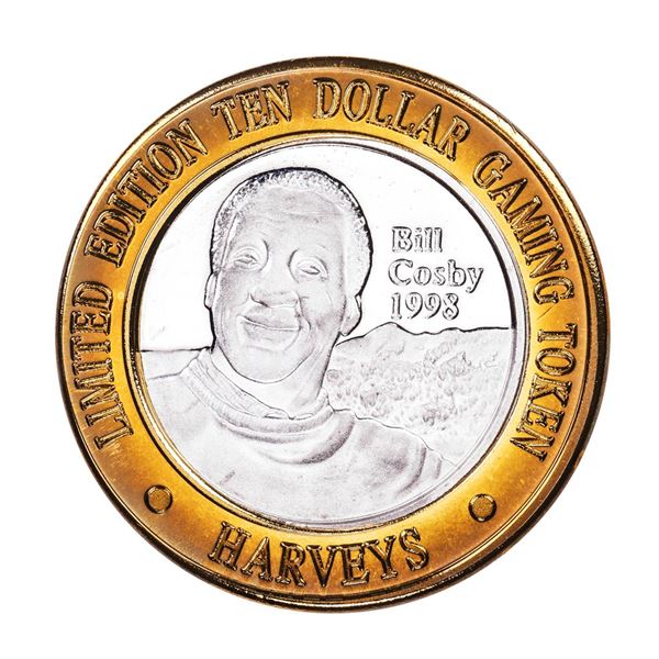 .999 Fine Silver Harveys Lake Tahoe, Nevada $10 Limited Edition Gaming Token