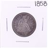 Image 1 : 1858 Seated Liberty Quarter Coin
