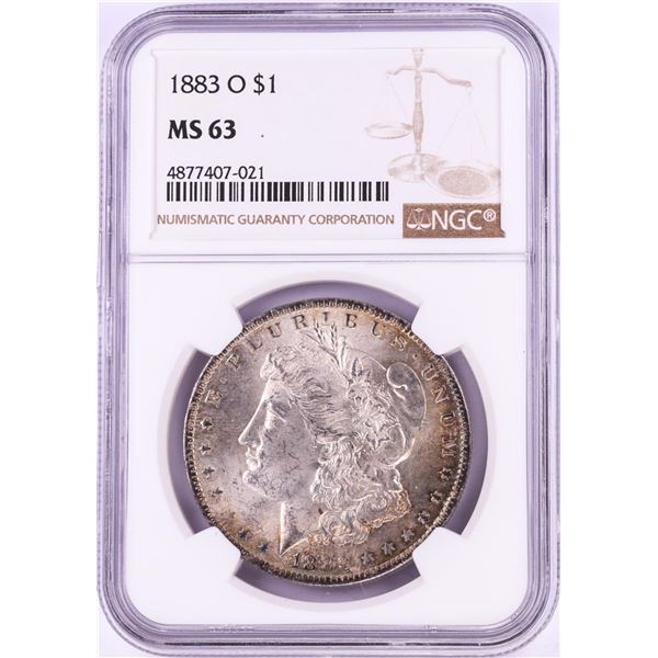 1883-O $1 Morgan Silver Dollar Coin NGC MS63