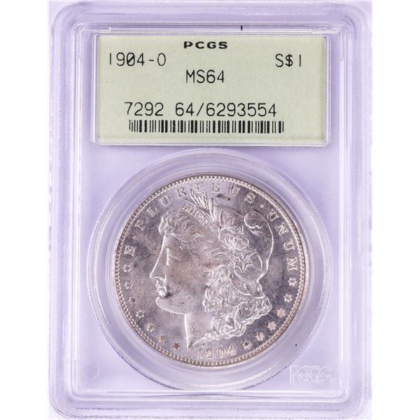 1904-O $1 Morgan Silver Dollar Coin PCGS MS64 Old Green Holder