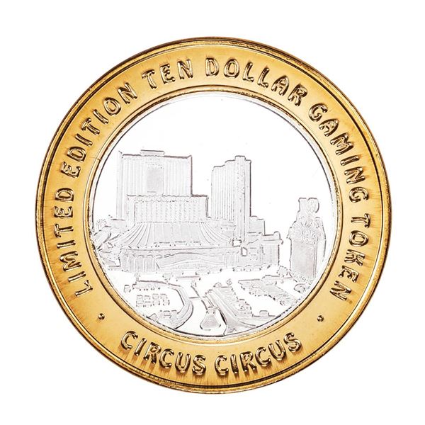 .999 Silver Circus Circus Hotel & Casino Reno, NV $10 Limited Edition Gaming Token