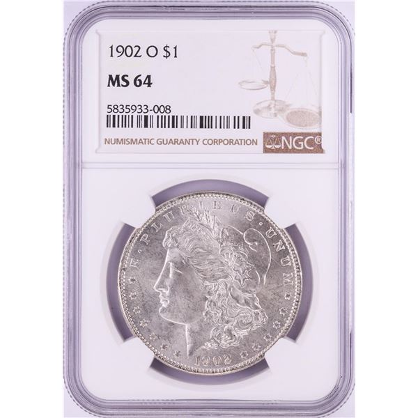 1902-O $1 Morgan Silver Dollar Coin NGC MS64