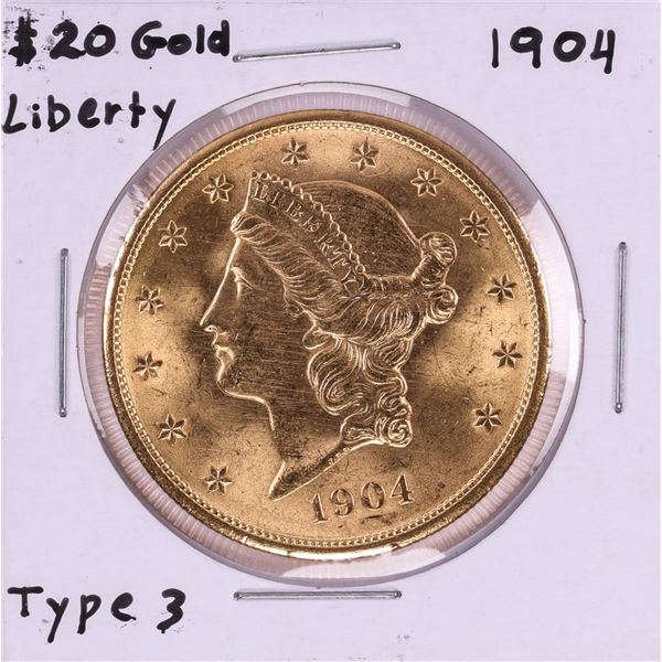 1904 $20 Liberty Head Double Eagle Gold Coin