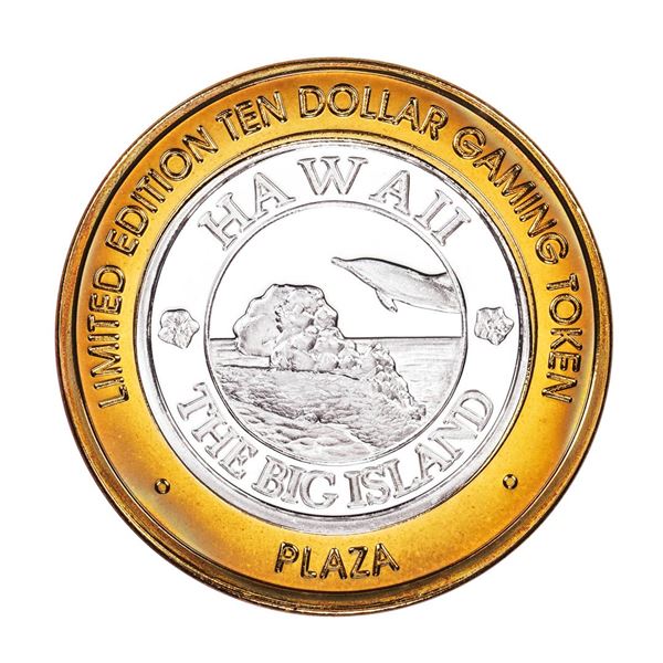 .999 Silver Plaza Hotel and Casino $10 Casino Limited Edition Gaming Token