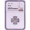 Image 1 : 1941 Mercury Dime Coin NGC MS65
