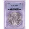 Image 1 : 1886 $1 Morgan Silver Dollar Coin PCGS MS63