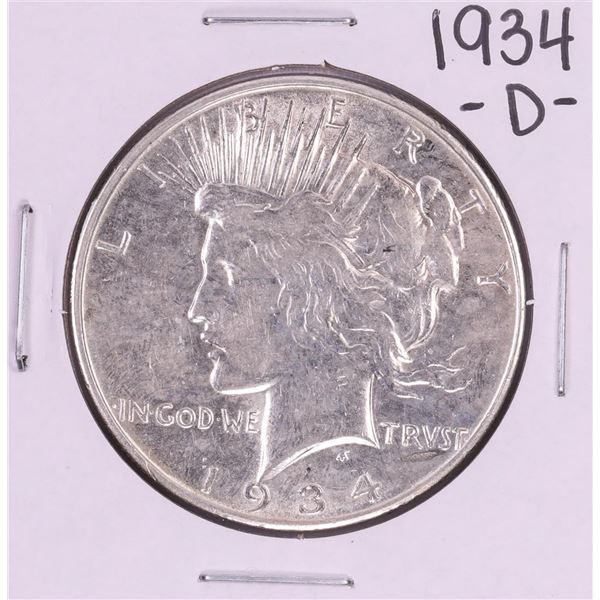 1934-D $1 Peace Silver Dollar Coin