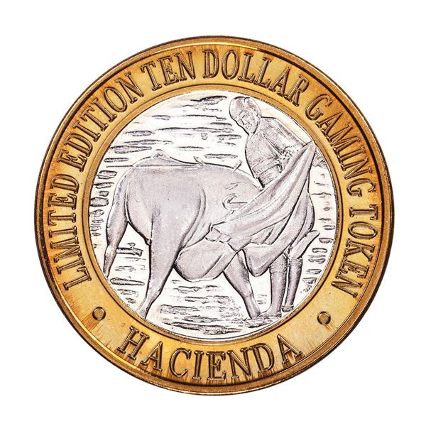 .999 Silver Hacienda Hotel & Casino Las Vegas $10 Limited Edition Gaming Token