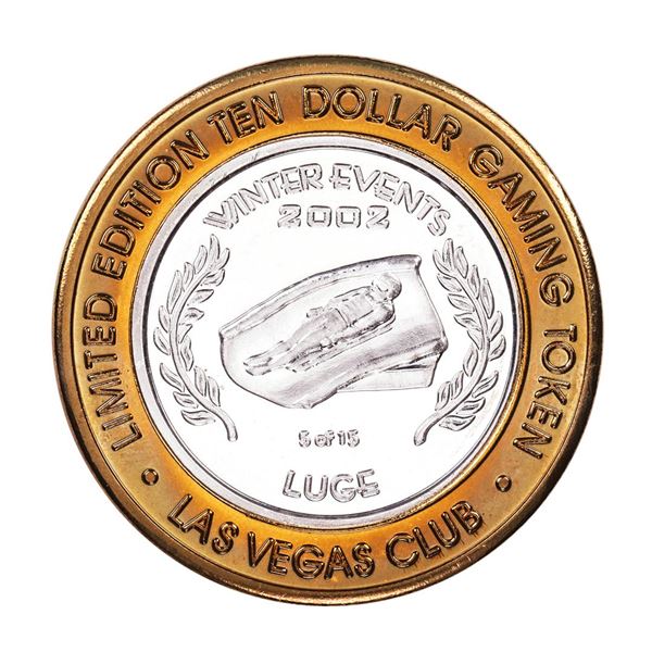 .999 Silver Las Vegas Club Nevada $10 Limited Edition Casino Gaming Token