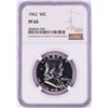 Image 1 : 1962 Proof Franklin Half Dollar Coin NGC PF65