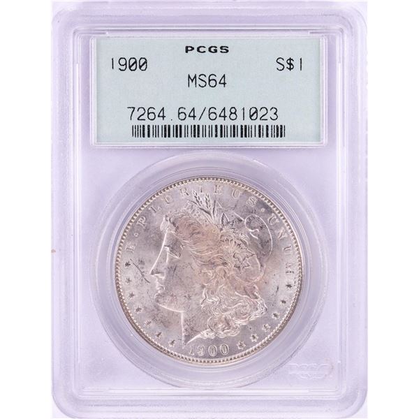 1900 $1 Morgan Silver Dollar Coin PCGS MS64 Old Green Holder