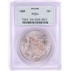 Image 1 : 1900 $1 Morgan Silver Dollar Coin PCGS MS64 Old Green Holder