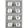 Image 1 : Lot of (4) 1957 $1 Silver Certificate Star Notes