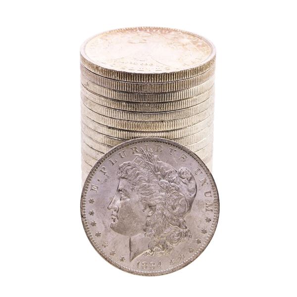 Roll of (20) Brilliant Uncirculated 1884-O $1 Morgan Silver Dollar Coins