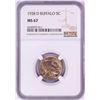 Image 1 : 1938-D Buffalo Nickel Coin NGC MS67