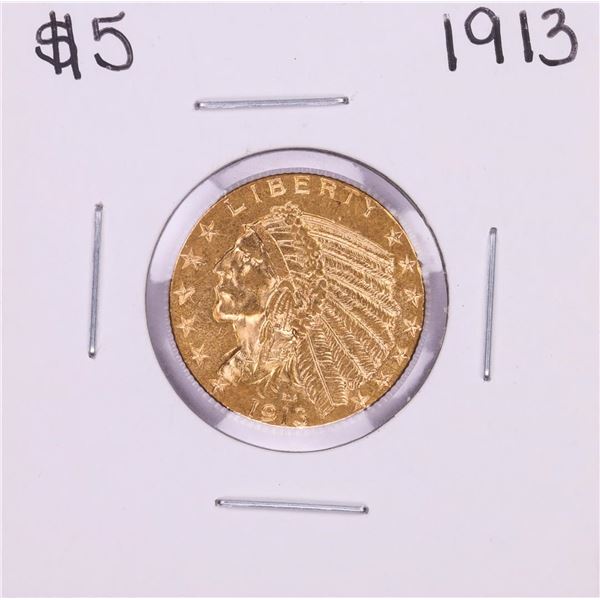1913 $5 Indian Head Half Eagle Gold Coin
