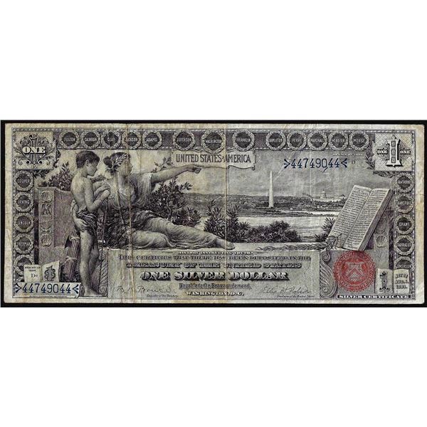 1896 $1 Educational Silver Certificate Note
