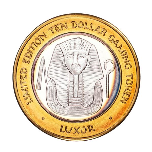 .999 Silver Luxor Las Vegas Nevada $10 Casino Limited Edition Gaming Token