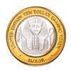 Image 1 : .999 Silver Luxor Las Vegas Nevada $10 Casino Limited Edition Gaming Token