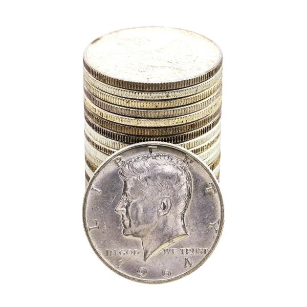 Roll of (20) 1964 Kennedy Half Dollar Coins