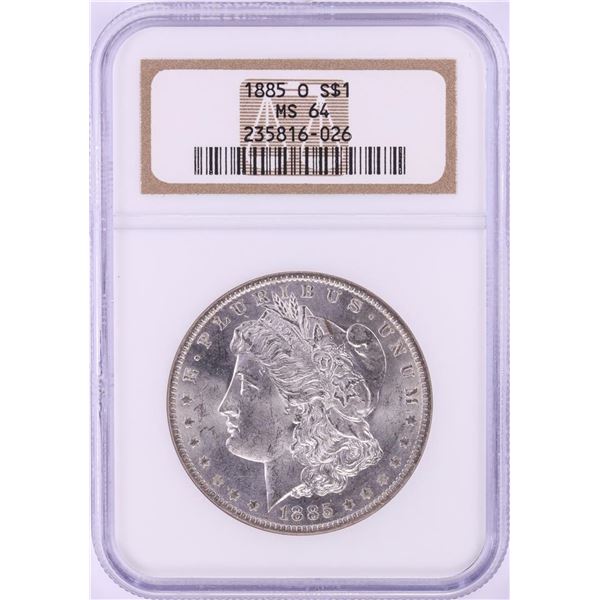 1885-O $1 Morgan Silver Dollar Coin NGC MS64