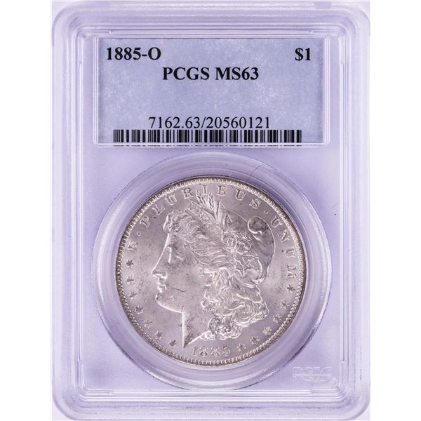 1885-O $1 Morgan Silver Dollar Coin PCGS MS63