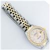Image 6 : Rolex Ladies Two Tone 18K Gold Bezel Pink MOP Baguette Diamond Datejust Wristwatch