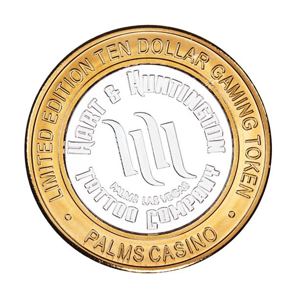.999 Silver Palms Casino Las Vegas, NV $10 Casino Limited Edition Gaming Token