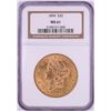 Image 1 : 1894 $20 Liberty Head Double Eagle Gold Coin NGC MS61