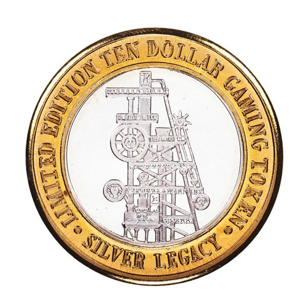 .999 Fine Silver Silver Legacy Reno, NV $10 Limited Edition Gaming Token
