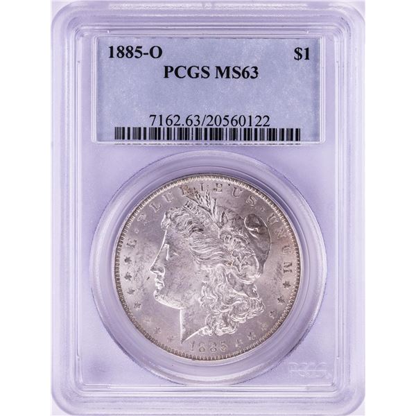 1885-O $1 Morgan Silver Dollar Coin PCGS MS63