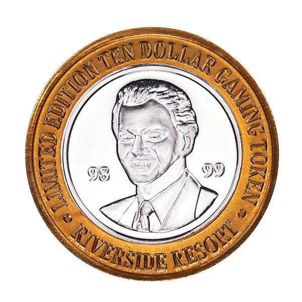 .999 Silver Riverside Resort Hotel & Casino $10 Limited Edition Gaming Token