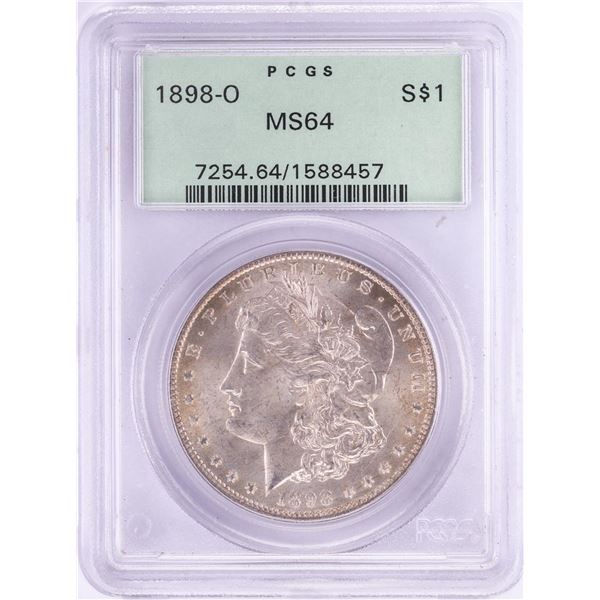 1898-O $1 Morgan Silver Dollar Coin PCGS MS64 Old Green Holder