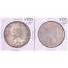 Image 1 : Lot of (2) 1935-S $1 Peace Silver Dollar Coins