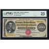 Image 1 : 1882 $500 Gold Certificate Note Fr.1216a PMG Very Fine 25