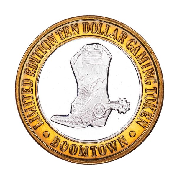 .999 Silver Boomtown Reno, NV $10 Casino Limited Edition Gaming Token