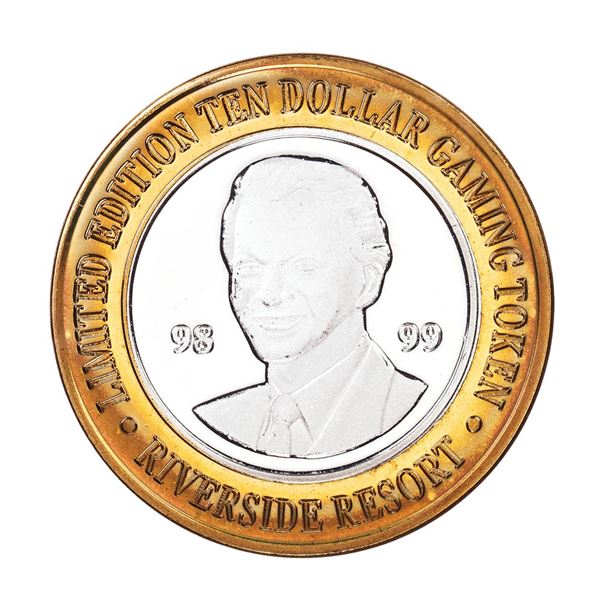 .999 Silver Riverside Resort Casino Laughlin, NV $10 Limited Edition Gaming Token