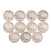 Image 2 : Lot of (11) 1918-P/D/S Walking Liberty Half Dollar Coins