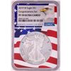 Image 1 : 2019-W $1 Proof American Silver Eagle Coin NGC PF70 Ultra Cameo Congratulations Flag